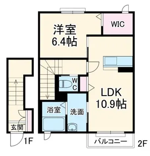 ハピーグレイス【2階】の間取り