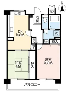 URアーバンラフレ滝子【5階】の間取り