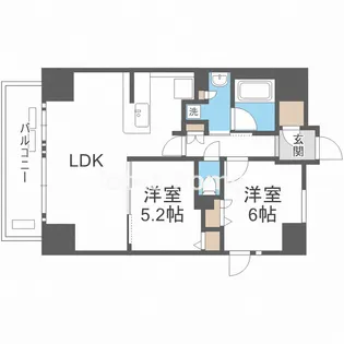 プレサンス心斎橋レヨン【6階】の間取り