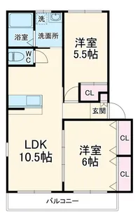 メゾンドールK【1階】の間取り