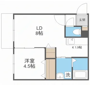 ミオンズ清田【2階】の間取り