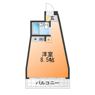 リーベ石堂【4階】の間取り