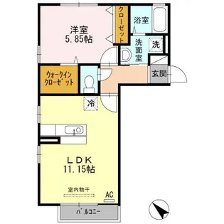ヴィルフランシュ【2階】の間取り
