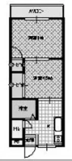 聖和ハイツ高宮【1階】の間取り