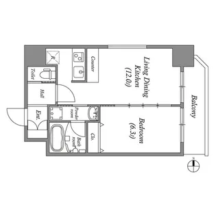 スプランディッド安土町【3階】の間取り