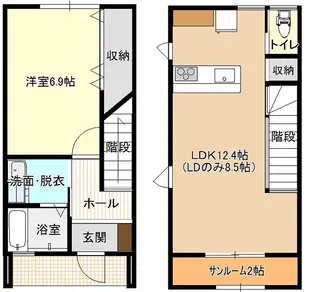 エルウッド12 A棟の間取り
