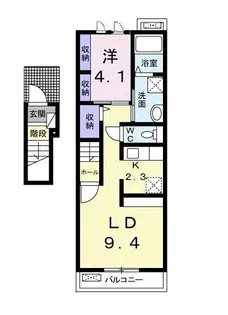 ホームズ ファミーユ【2階】の間取り