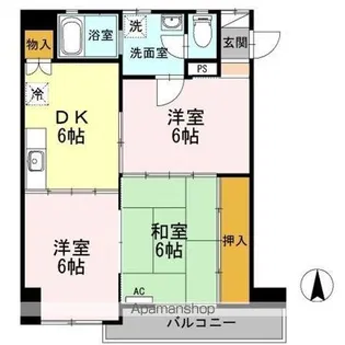 ハイム辻A【2階】の間取り