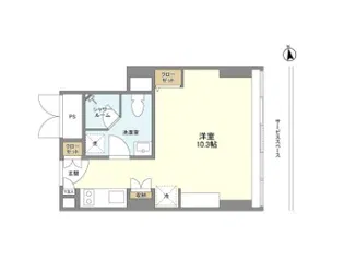 フロンティアレジデンスザタワー品川【14階】の間取り