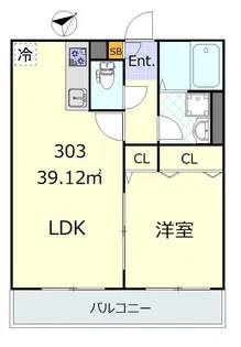 スピカハイツ上大岡【3階】の間取り