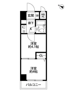 ライオンズマンション都立大学第2【3階】の間取り