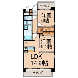 Mashu春日【1階】の間取り