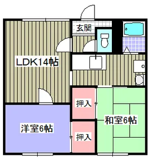 ルーベデンス77 A【2階】の間取り