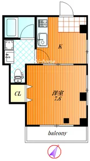 メルベーユ十条【3階】の間取り