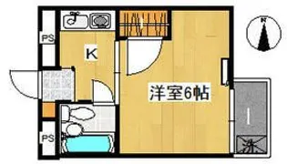 ベルハイツ多摩川【1階】の間取り