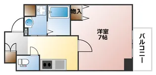 セオリー難波パレ【7階】の間取り