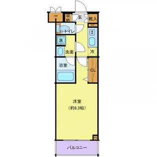 ディアレイシャス世田谷上町【2階】の間取り