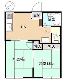 コーポひろえ【1階】の間取り