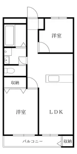 徳島県徳島市住吉3【マンション】の間取り