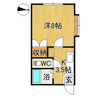 フレールナカノ【2階】の間取り