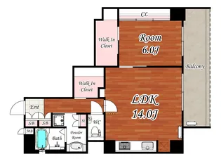 SHOJI PARK RESIDENCE(少路パークレジデンス)【2階】の間取り