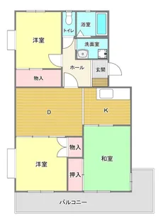 ハイツシャルマンI【3階】の間取り