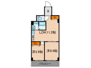 富小路近藤ビル【5階】の間取り