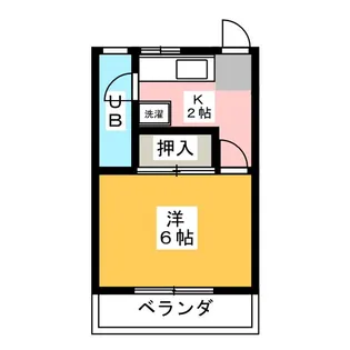 晴美マンション【2階】の間取り