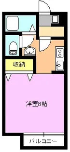 カーザ・ペケーナB【1階】の間取り