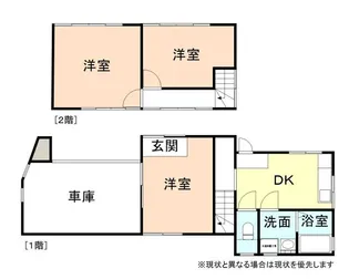 富山県高岡市本丸町【一戸建】の間取り