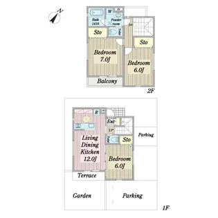 千葉県柏市豊四季【一戸建】の間取り