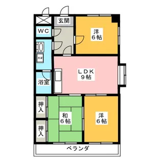 N’S餐霞園【6階】の間取り