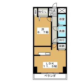 ブリス【2階】の間取り
