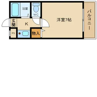 ハイツアズール【1階】の間取り