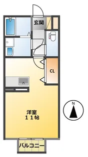 カーザ【2階】の間取り
