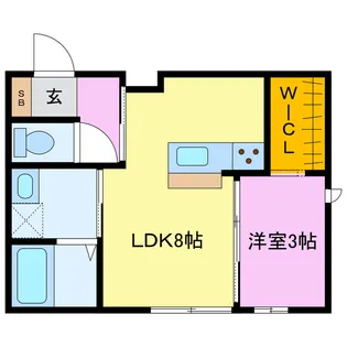 RAMBLE B棟【1階】の間取り