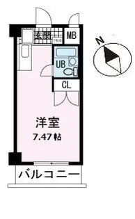 第2のぼりマンション【5階】の間取り