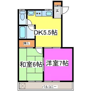 ピュアハイツ【2階】の間取り