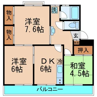 ルミエール富士【2階】の間取り