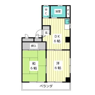 マキノハイツ【2階】の間取り