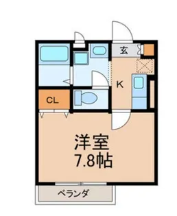 1Kの間取り画像