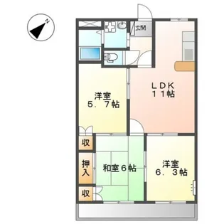 エランドールII【2階】の間取り