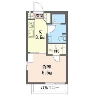グリーンフィールドMITA I【2階】の間取り