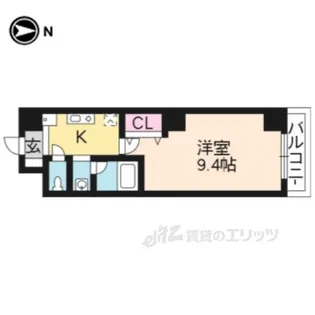 フジテラス東山三条【1階】の間取り