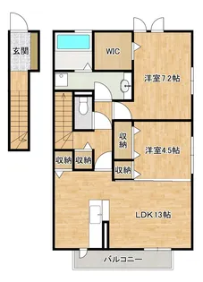 リッツハウスFUKUOKA【2階】の間取り