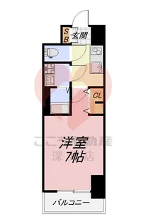 S-RESIDENCE堺浜寺axial【5階】の間取り