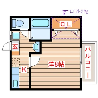 スカイS・E【2階】の間取り