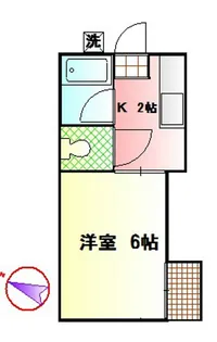 FC秦野鶴巻コーポ【2階】の間取り
