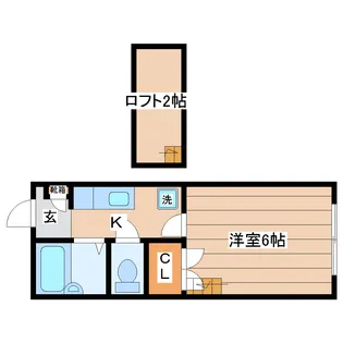 ロフトハウス吹上II【2階】の間取り