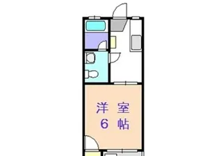 福岡県宗像市赤間6【アパート】の間取り